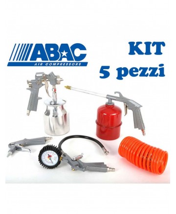 Kit 5 accessori ABAC per compressori aria